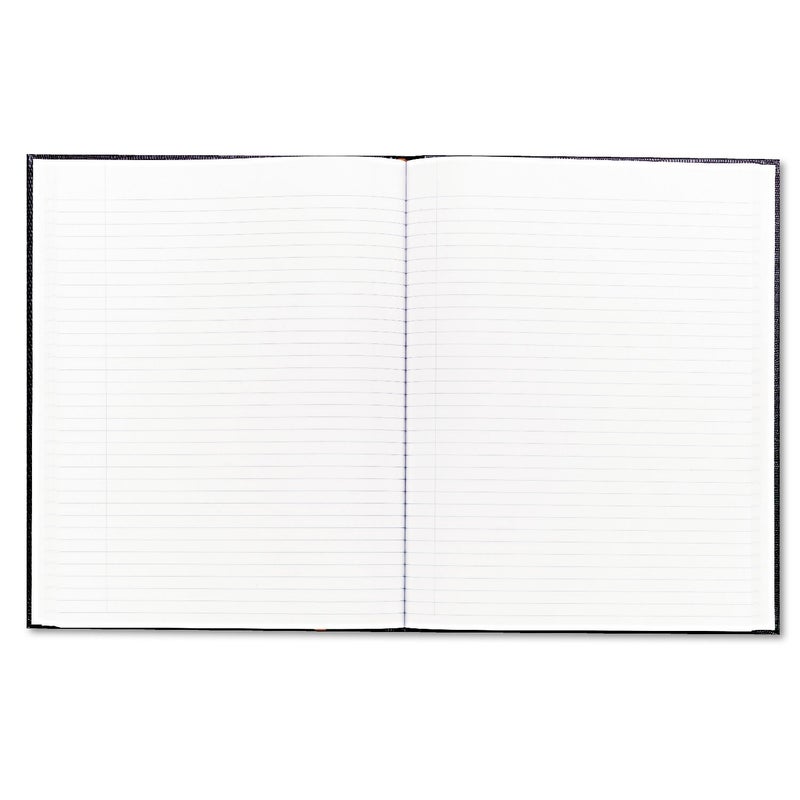 Blueline Executive Notebook with Ribbon Bookmark, 1-Subject, Medium/College Rule, Black Cover, (75) 10.75 x 8.5 Sheets